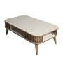 Hanah Home Eylül Mesa de Centro Crema